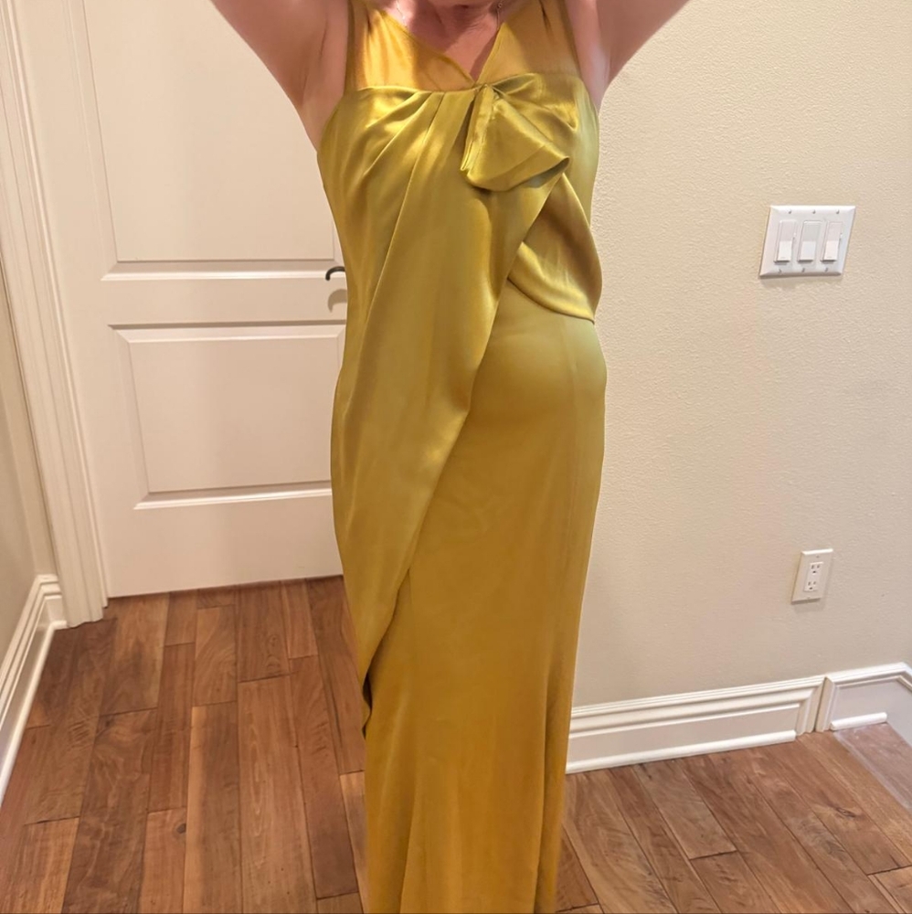 St. John’s Greenish/Gold Dress Brand New! - Picture 7 of 16